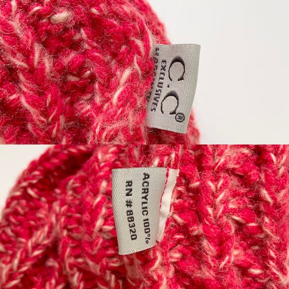 C.C Exclusive and Capelli Pink Girls Toddler hat bundle 2 Hats Set - Picture 7 of 8